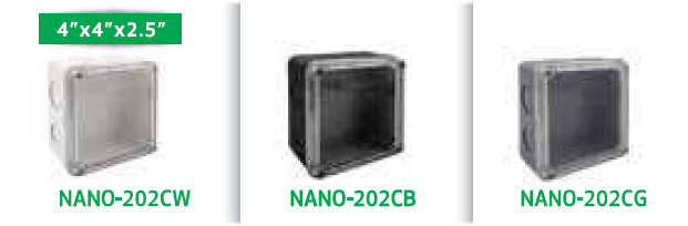 Nano กล่องกันน้ำพลาสติก ฝาใส นาโน Junction Water Proof Box NANO-202C