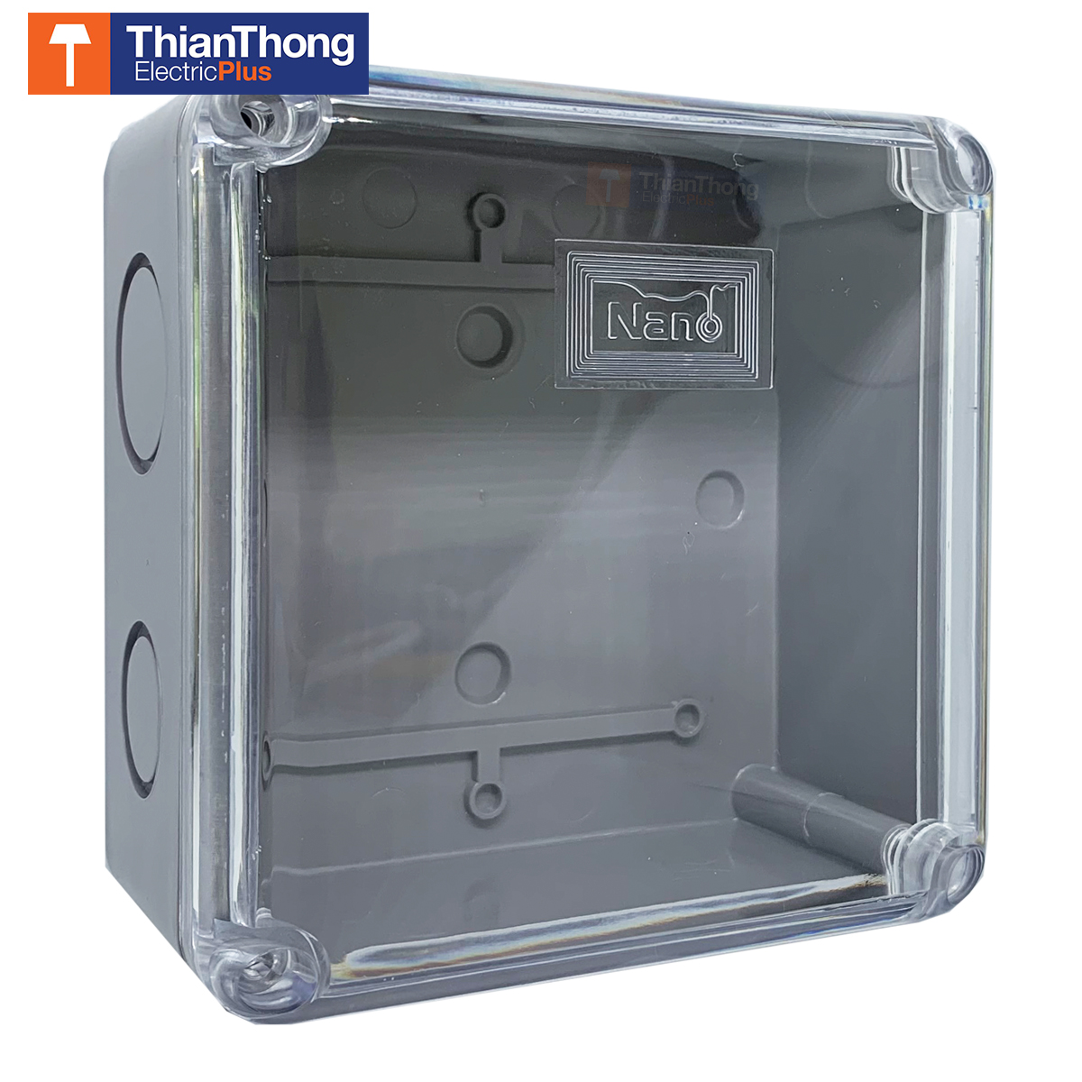 Nano กล่องกันน้ำพลาสติก ฝาใส นาโน Junction Water Proof Box NANO-202C