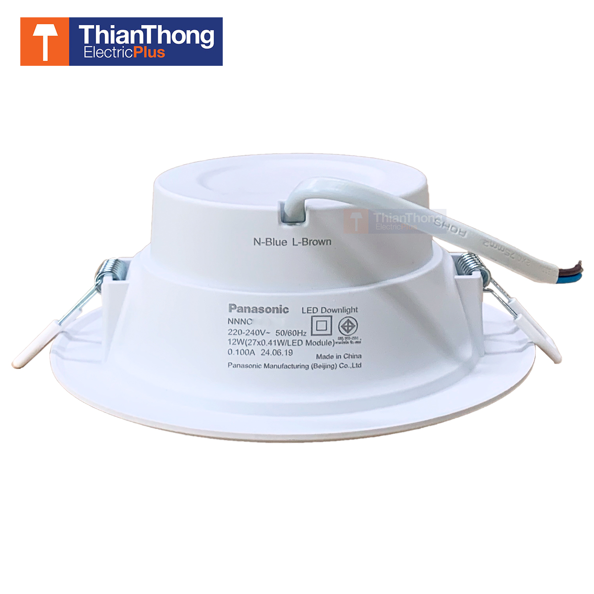 Panasonic โคมไฟดาวน์ไลท์ พานาโซนิค Downlight LED หน้ากลม ขนาด 5 นิ้ว 12W 