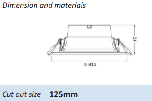 Panasonic โคมไฟดาวน์ไลท์ พานาโซนิค Downlight LED หน้ากลม ขนาด 5 นิ้ว 12W 