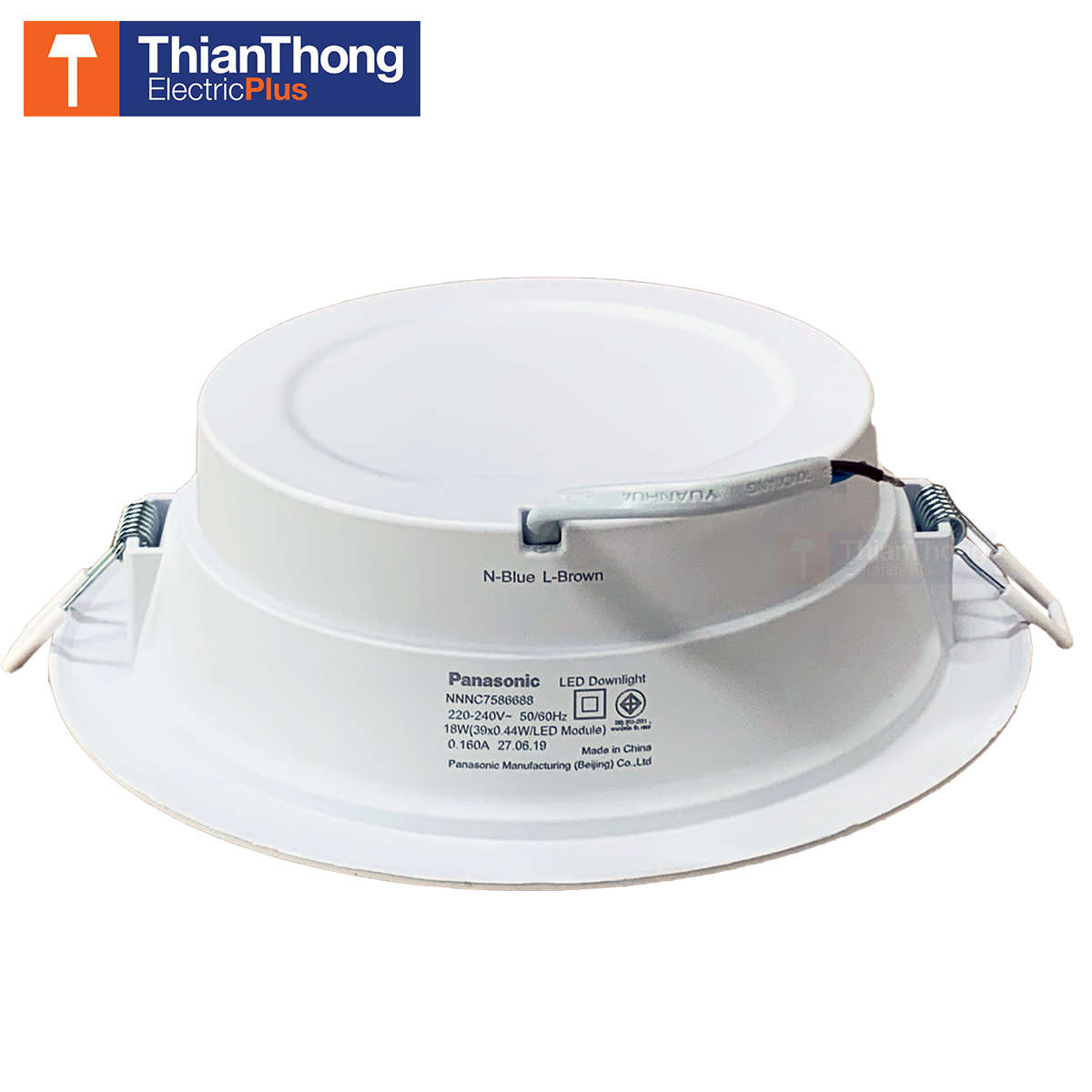 Panasonic โคมไฟดาวน์ไลท์ พานาโซนิค Downlight LED หน้ากลม ขนาด 8 นิ้ว 18W 