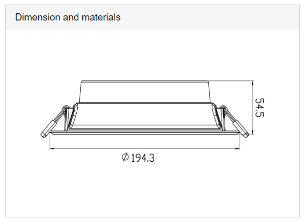 Panasonic โคมไฟดาวน์ไลท์ พานาโซนิค Downlight LED หน้ากลม ขนาด 8 นิ้ว 18W 