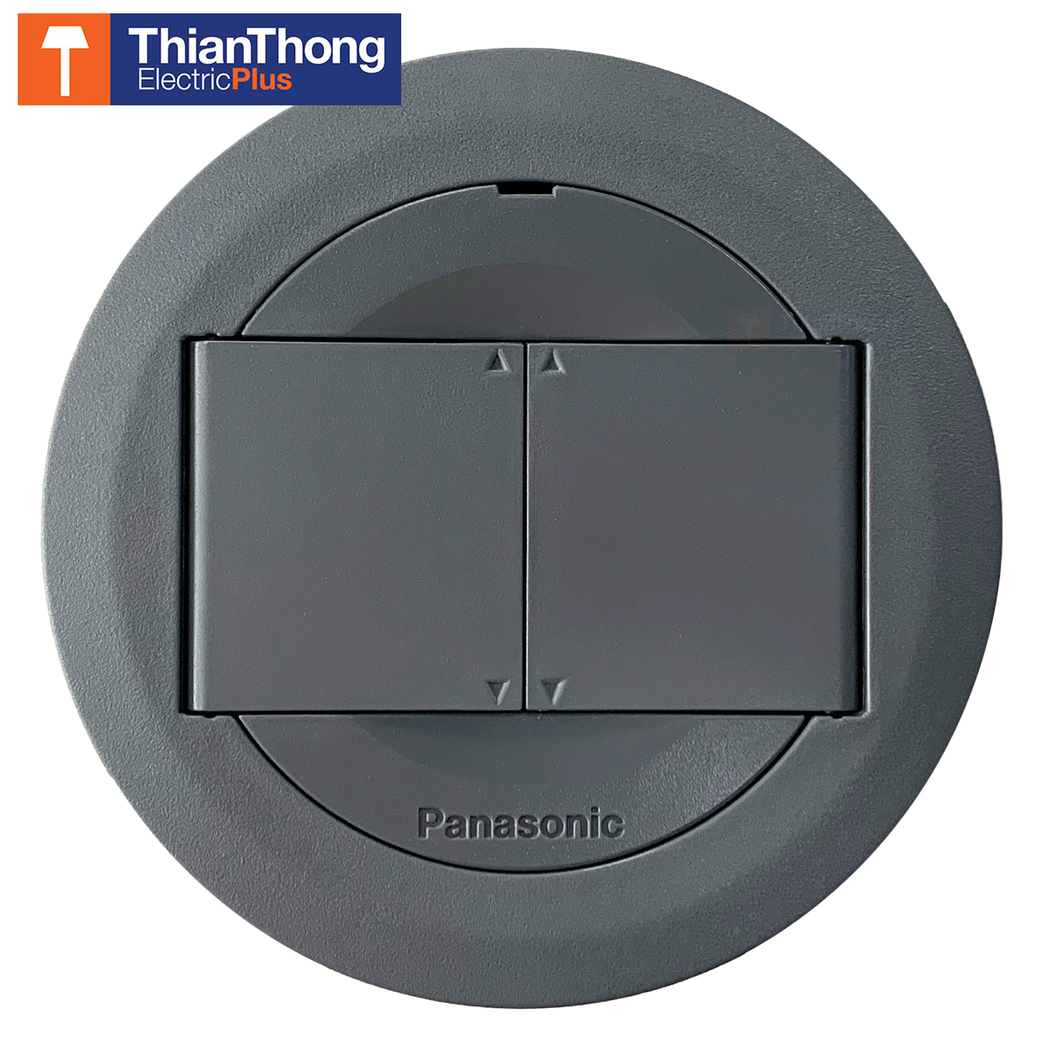 Panasonic เต้ารับฝังพื้นแบบเรียบ พานาโซนิค Pop Up floor outlet duplex กล่องเปล่า DU-8199HT9