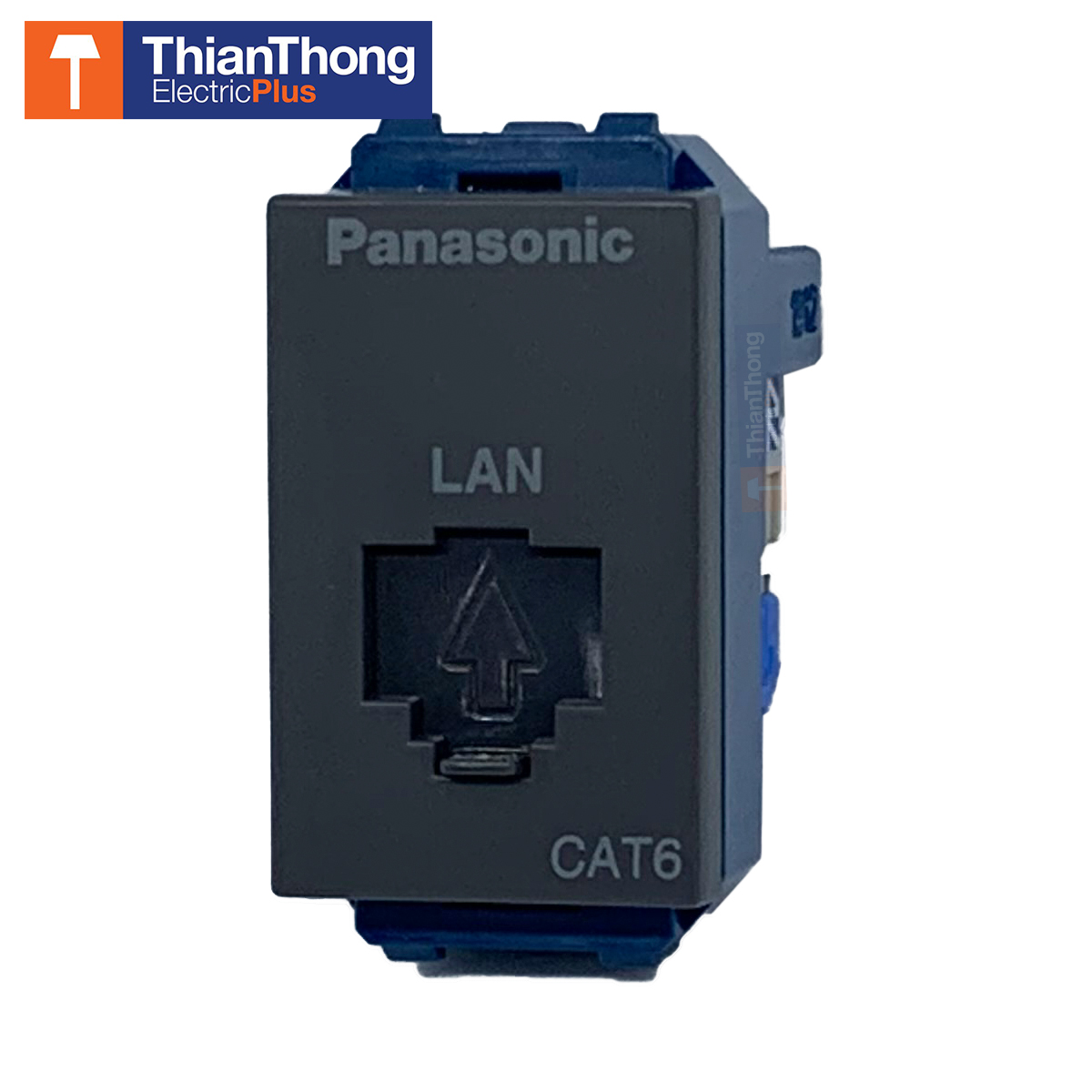 Panasonic ปลั๊กคอมพิวเตอร์ CAT 6E พานาโซนิค รุ่น อินนิชิโอ Enhanced CAT 6E Data Modular Jack INITIO WEGN24886H สีเทา