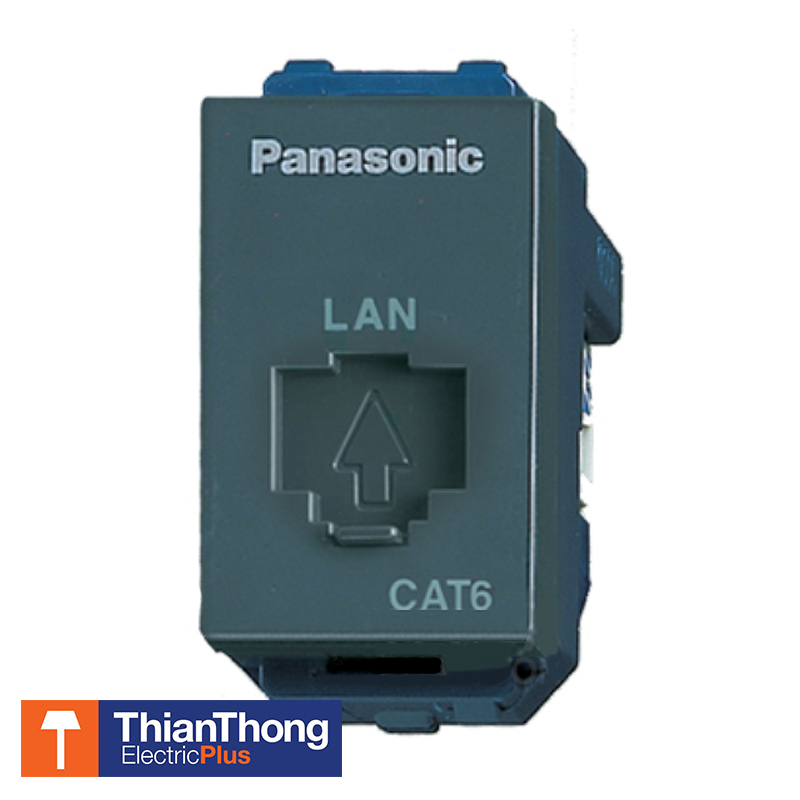 Panasonic ปลั๊กคอมพิวเตอร์ CAT 6 พานาโซนิค สีเทา WEG24886H Full-Color Wide Series