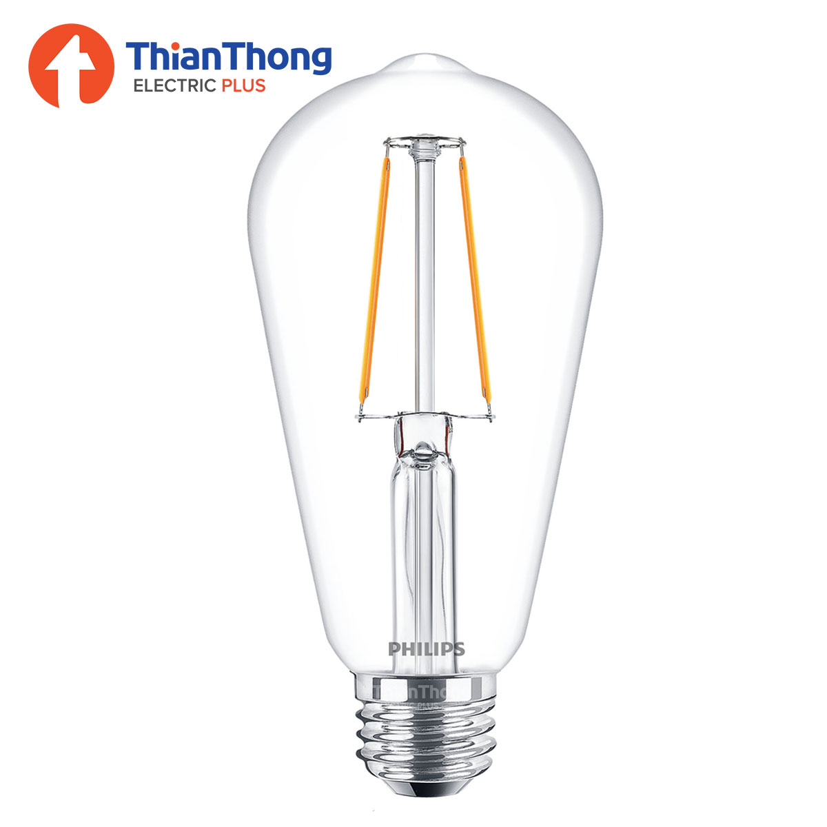 Philips หลอดไฟ LED คลาสสิค ฟิลิปส์ MyCare Classic filament LED ST64 4W E27