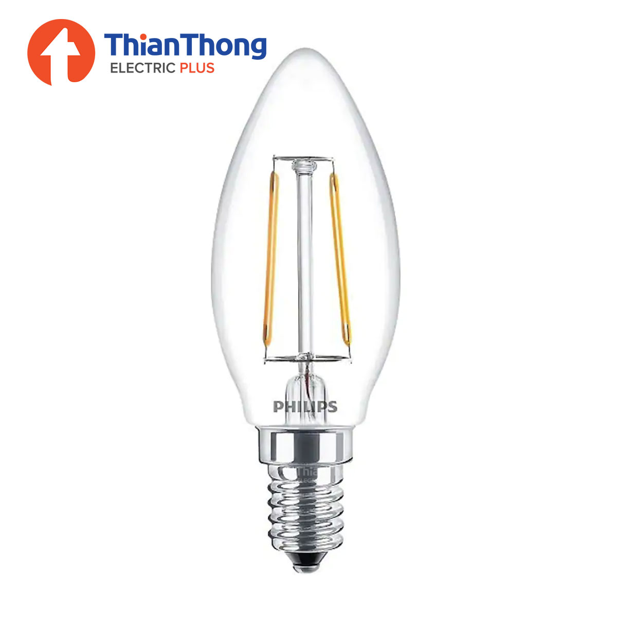 Philips หลอดไฟ LED คลาสสิค ทรงจำปา ฟิลิปส์ MyCare Classic filament LED B35 4W E14