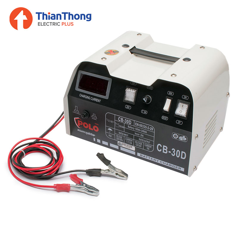 POLO เครื่องชาร์จแบตเตอรี่ โปโล Battery Charger 20A 550W รุ่น CB30
