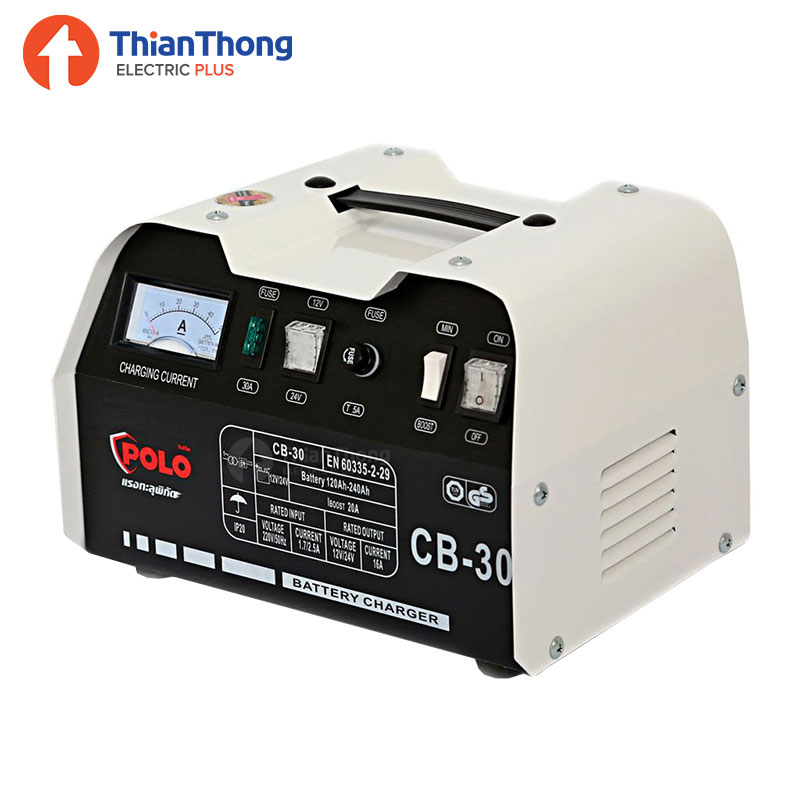 POLO เครื่องชาร์จแบตเตอรี่ โปโล Battery Charger 20A 550W รุ่น CB30
