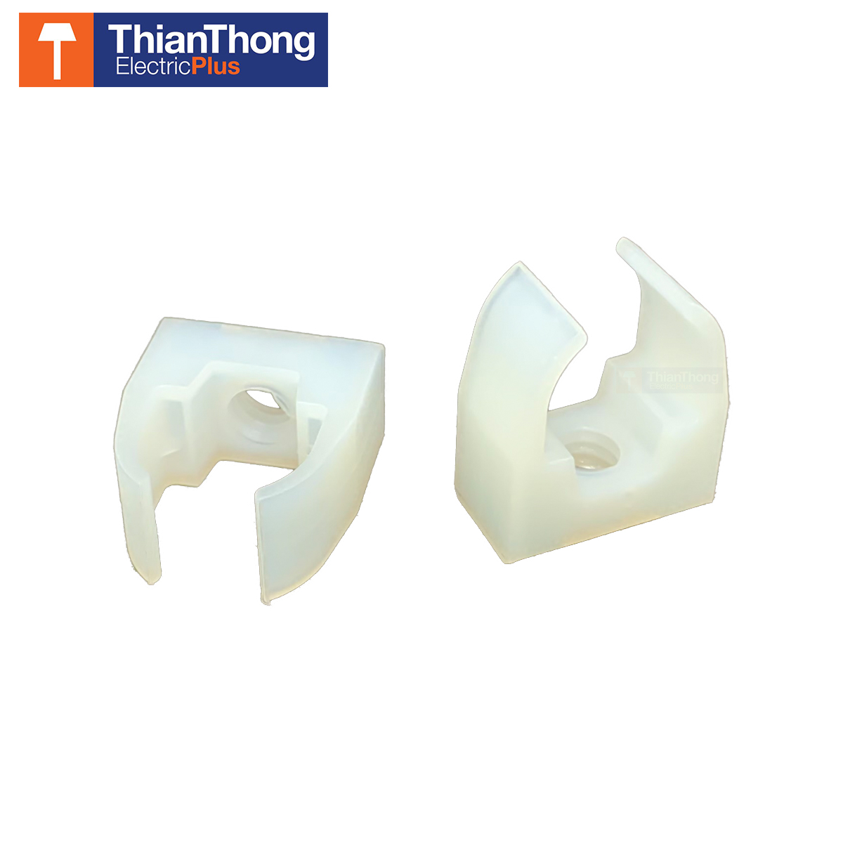 Prolock คลิปก้ามปู โปรล็อก Saddle Type Clip 16 mm. White สีขาว แพ็ค 20 ชิ้น