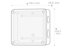 Nano กล่องกันน้ำพลาสติก ฝาใส นาโน Junction Water Proof Box NANO-202C