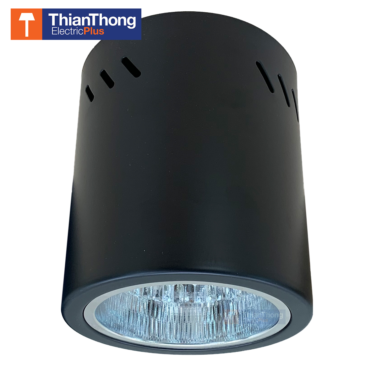 Lighting Plus โคมไฟดาวน์ไลท์ติดลอย ทรงกระบอกกลม 4 นิ้ว Downlight Round Black สีดำ STW-RB-4