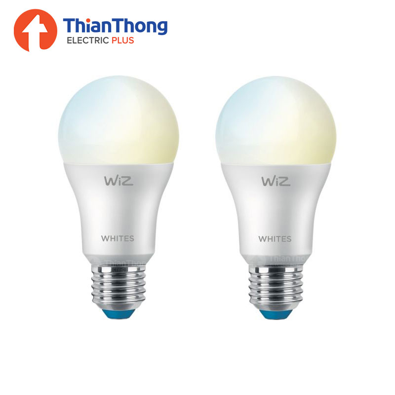 Wiz by Philips หลอดไฟอัจฉริยะ ชุดเริ่มต้น 2 ดวง พร้อมรีโมท ฟิลิปส์ วิช Ready Set 2 LED Smart Bulb + Remote Control