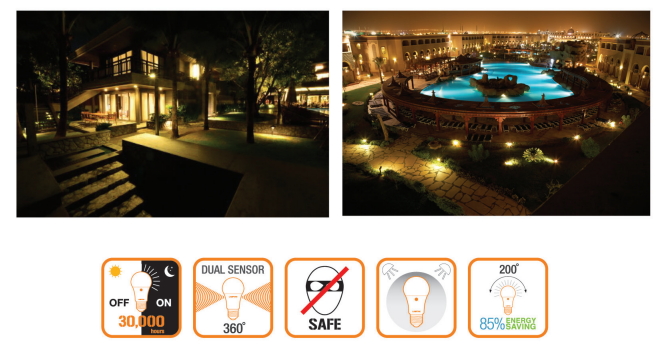 LED Light Sensor Lamptan 7W