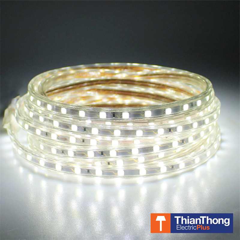 Lighting Plus - LED Strip 5050 60 LED/M 220V ไฟตรง ชุดสำเร็จรูปพร้อมใช้ 5 เมตร