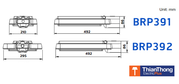 Philips โคมไฟถนน LED ฟิลิปส์ Road Flair Street Light BRP