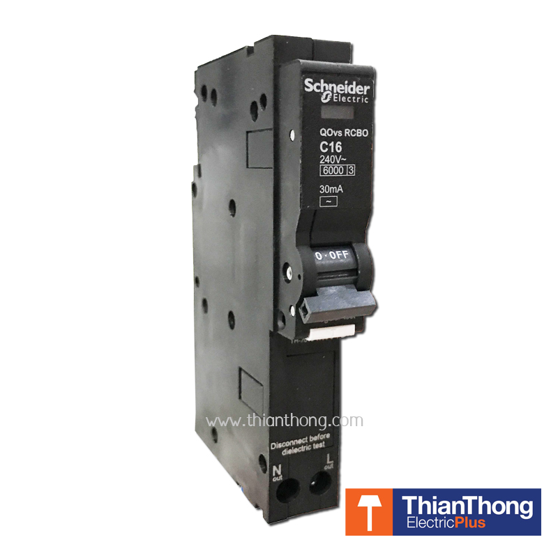 Schneider ลูกย่อยป้องกันไฟรั่ว ไฟดูด ชไนเดอร์ RCBO Branch Breaker 1P