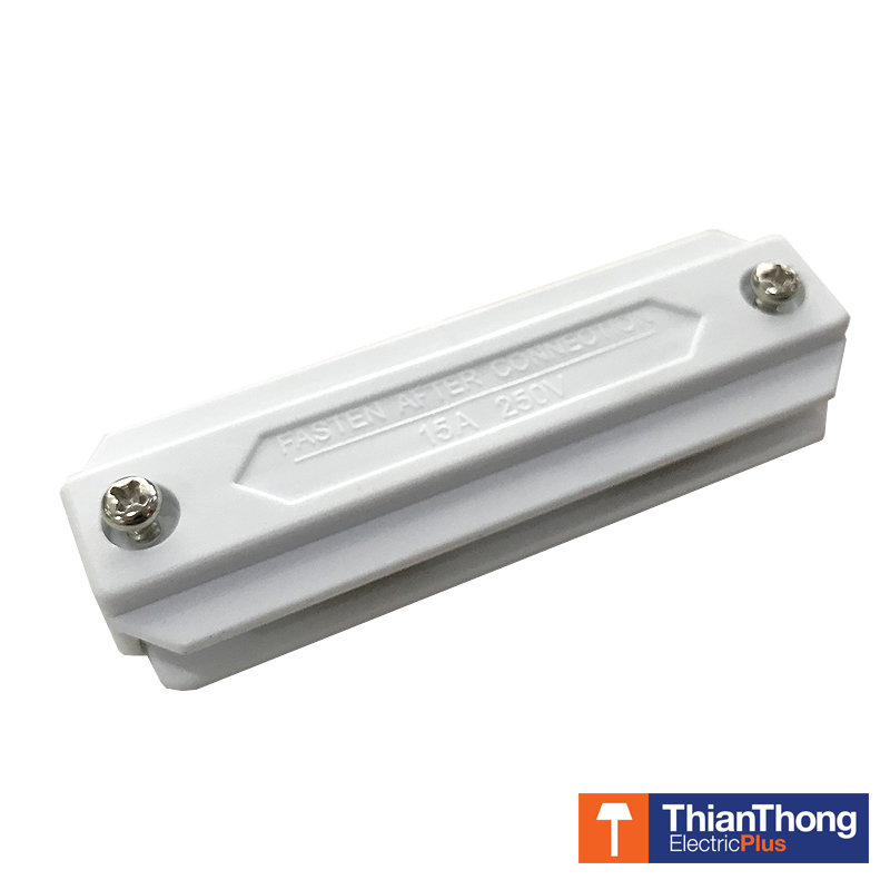 Tracklight Connector ตัวต่อรางไฟแทรกไลท์ สีขาว
