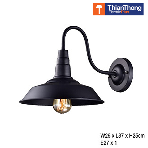 โคมไฟติดผนัง สีดำ Classic EV-B-6313-1