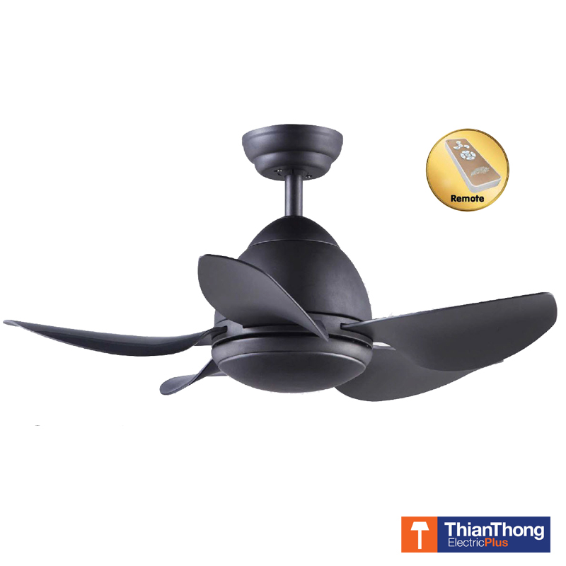 Starlight พัดลม ดีไซน์ ติดเพดาน 5 ใบพัด ABS ขนาด 33 นิ้ว Design Ceiling Fan 33" สีดำทรายด้าน