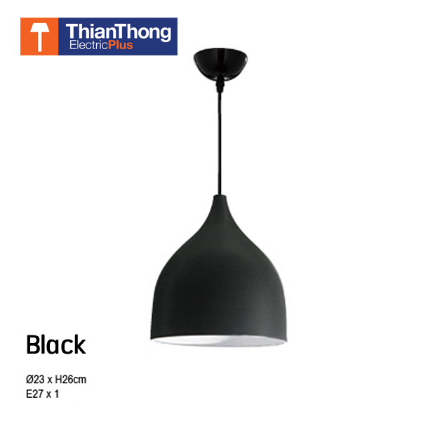 โคมไฟห้อย สีดำ ทรงกลม Pendant Lamp EV-CH-7091-1-Black