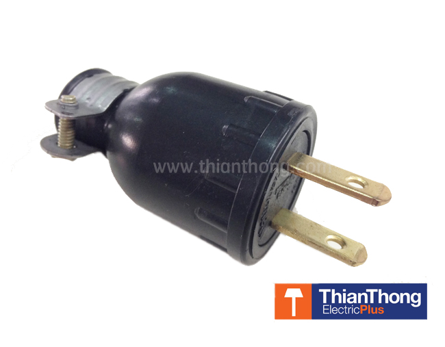 ปลั๊กยาง ตัวผู้ ปลั๊กขาแบน Rubber US-Plug 16A 250V