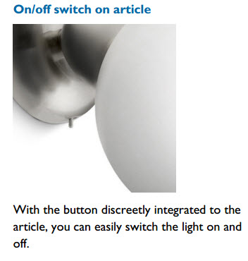 Philips Ecomoods Wall light โคมไฟติดผนัง ฟิลิปส์ ทรงกลม 36919
