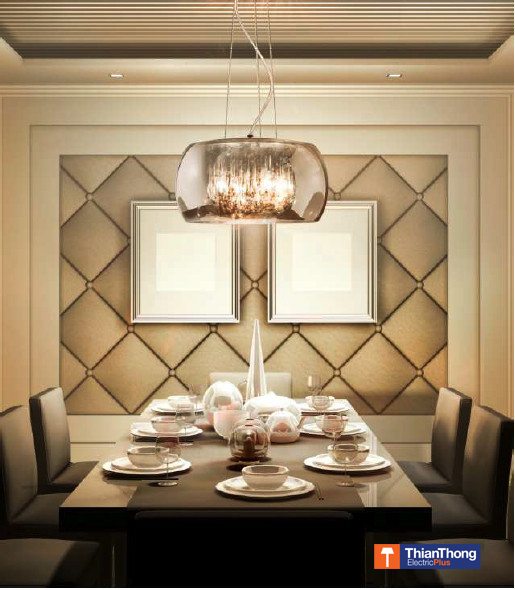 Philips myLiving Suspension light 30899 Eco-halogen lamp Metal, crystal