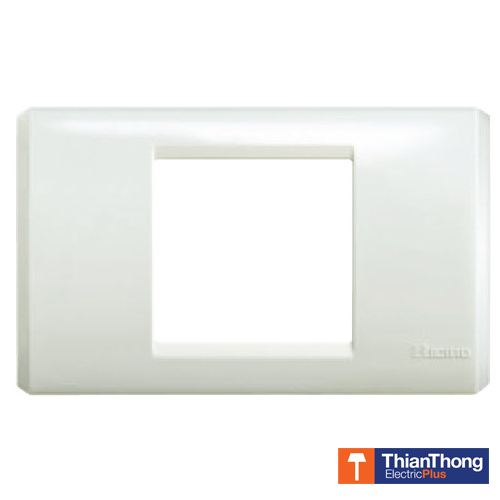 Bticino ฝา 2 ช่องกลาง พลาสติก สีขาว บิทิชิโน มาทิกส์ Matix AM5522