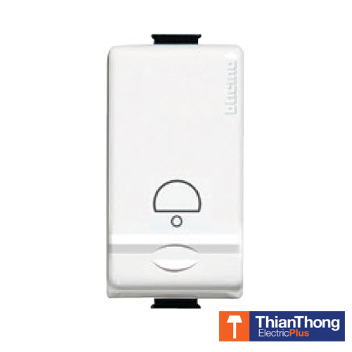 Bticino สวิตช์กด มีสัญลักษณ์กระดิ่ง 1P 10AX Pushbutton with bell symbol - 1P Matix AM5003T