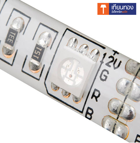 RGB LED STRIP 5050 60LEDS/M ไฟ LEDเส้น เปลี่ยนสีได้ แบบเคลือบกันน้ำ ความยาว 5 เมตรRGB LED STRIP 5050 60LEDS/M ไฟ LEDเส้น เปลี่ยนสีได้ แบบเคลือบกันน้ำ ความยาว 5 เมตร