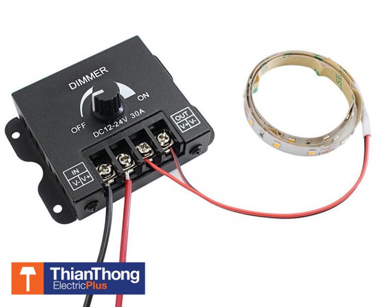 LED Strip Dimmer Switch 12V-24V 30A Brightness Controller