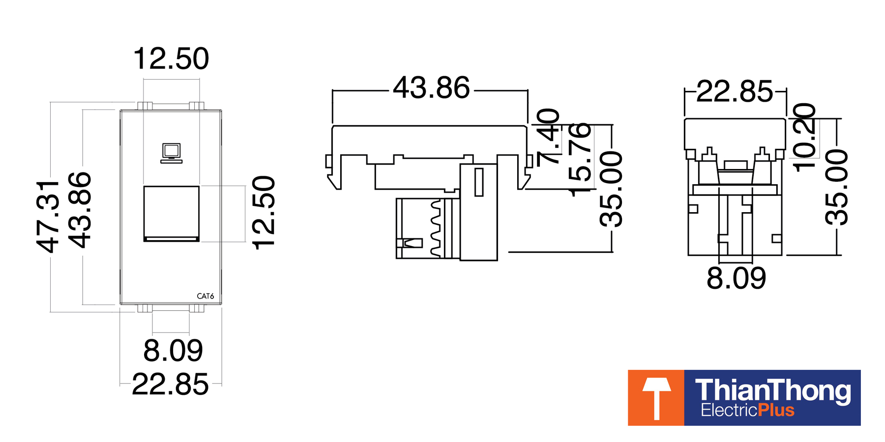  ปลั๊กฝังคอมพิวเตอร์  ช้าง L-170