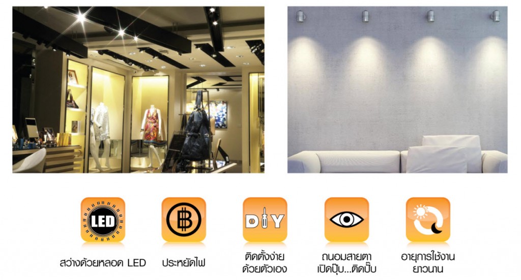 Lamptan LED MR16 220V 5W Duopack