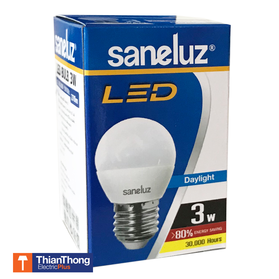 Saneluz LED หลอดไฟ ปิงปอง ซาเนลุช 3W Daylight