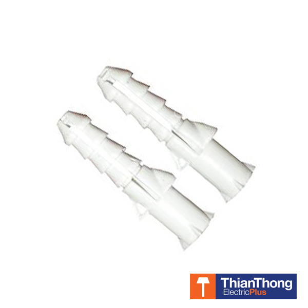 พุ๊กพลาสติก เบอร์ 7 สีขาว Plastic Plug No.7 แพ็ตละ 1 ขีด