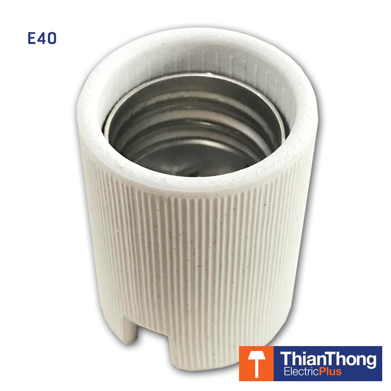 ขั้วหลอดไฟ กระเบื้อง E40 ทรงกระบอก